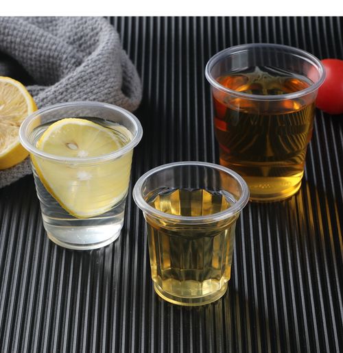 一次性杯子塑料杯批發(fā)透明加厚航空杯水杯中小號茶杯口杯家用商用