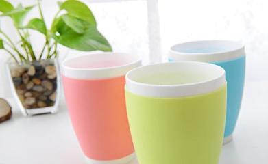 一件代發(fā) 韓版塑料水杯創(chuàng)意禮品杯耐高溫雙層漱口杯代銷代理加盟